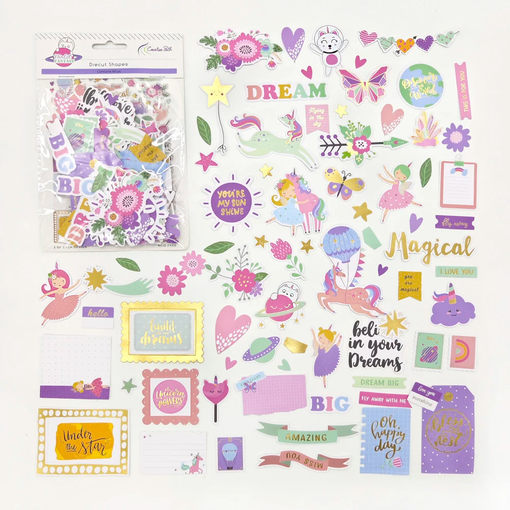 Creative Path Scrapbooking Diecut Paper Cutouts Vintage Die Cuts Ephemera Shapes For Journaling DIY Crafting Planner Card Making
