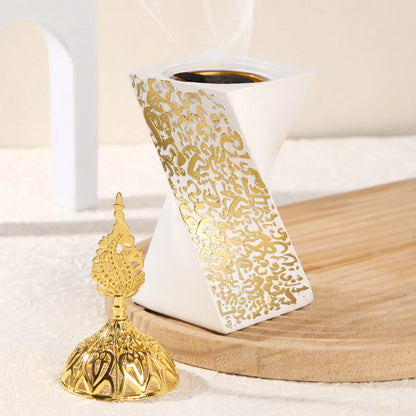 Incense Burner Stand Modern Incense Holder Accent Room Meditation Censer for Home Fragrance Desktop Gift Festivals Party Hotel