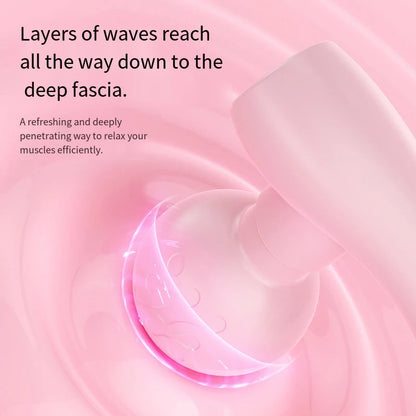 New Mini Fascia Tool Vibrating Fast Rechargeable Dual Head Both Portable Muscle Relaxation Full Body Universal Massage Artifact