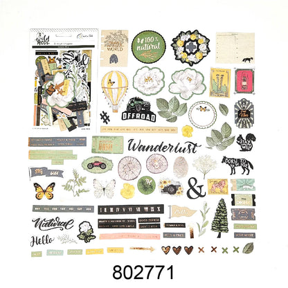 Creative Path Scrapbooking Diecut Paper Cutouts Vintage Die Cuts Ephemera Shapes For Journaling DIY Crafting Planner Card Making