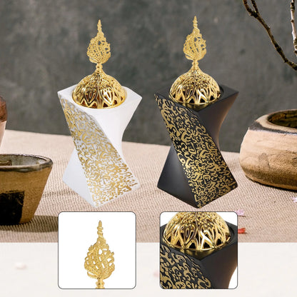 Incense Burner Stand Modern Incense Holder Accent Room Meditation Censer for Home Fragrance Desktop Gift Festivals Party Hotel