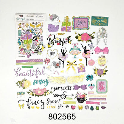 Creative Path Scrapbooking Diecut Paper Cutouts Vintage Die Cuts Ephemera Shapes For Journaling DIY Crafting Planner Card Making