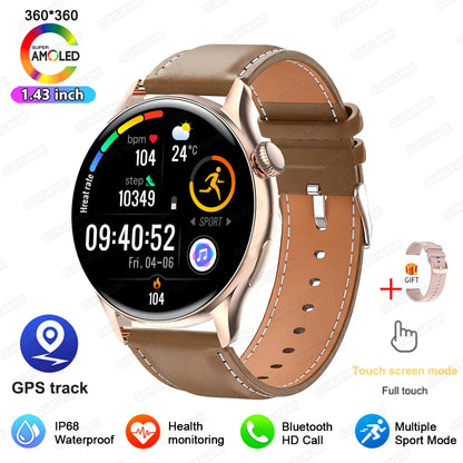 2026New Smart Watch Women 1.43"Ultra-thin AMOLED HD Screen Sport Fitness Bracelet Custom Watch Face Voice Call Ladies Smartwatch