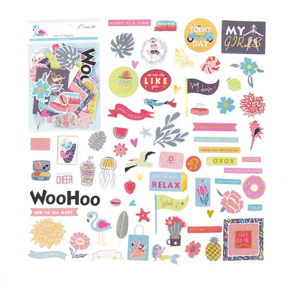 Creative Path Scrapbooking Diecut Paper Cutouts Vintage Die Cuts Ephemera Shapes For Journaling DIY Crafting Planner Card Making