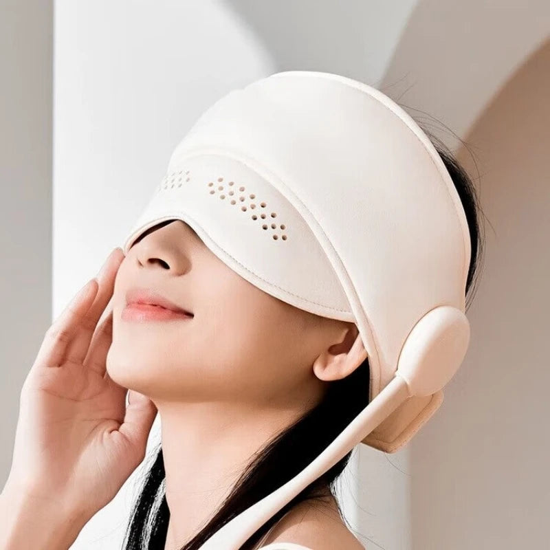 Rechargeable Electric Head And Eye Massager with Heat for Stress Relief Fatigue Relaxation - Headache Relief Massage Tool