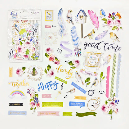 Creative Path Scrapbooking Diecut Paper Cutouts Vintage Die Cuts Ephemera Shapes For Journaling DIY Crafting Planner Card Making
