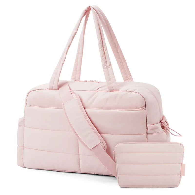 BAGSMART Carry On Travel Handle Bag Unsiex Weekender Overnight Large Capacity Duffle Bags Sports Fitness Bags for Women