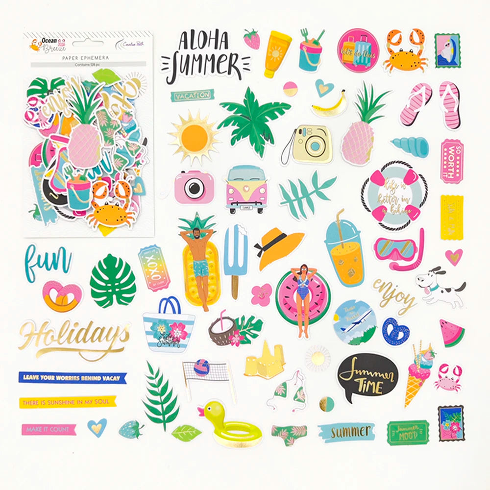 Creative Path Scrapbooking Diecut Paper Cutouts Vintage Die Cuts Ephemera Shapes For Journaling DIY Crafting Planner Card Making