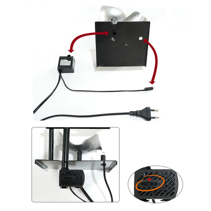 Desktop Fountain 3 Layer Relaxation Automatic Pump With Power Switch Ultra-deep Sink For Indoor Home Office Decoration