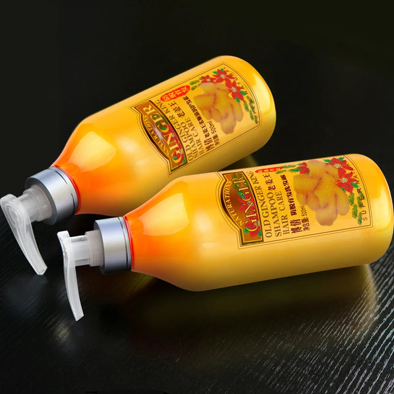 BOQIAN Professional Ginger Hair Shampoo 500ml Hair Conditioner Treatment 500ml Hair Care Set Moisturizing Clean Anti Hair Loss