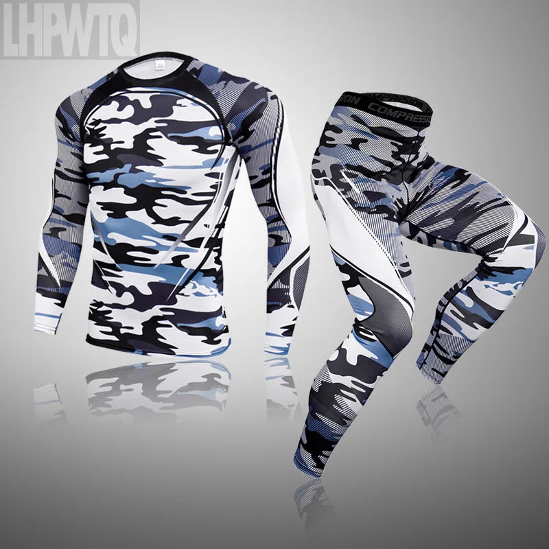 Brand New Winter Thermal Underwear Sets Men Long Johns Thermal Thermo Clothes  Men's clothing compression men t-shirt leggings