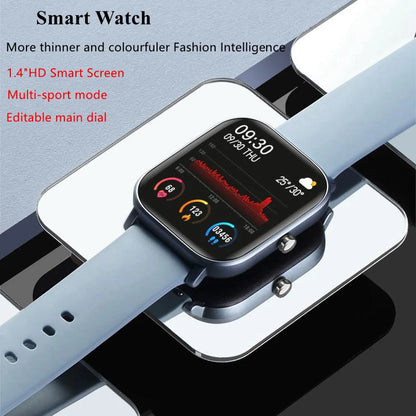 P8 Smart Watch Men Women Heart Rate Blood Pressure Monitor Bluetooth Connect Smartwatch Fitness for Android Sport Watch Smart