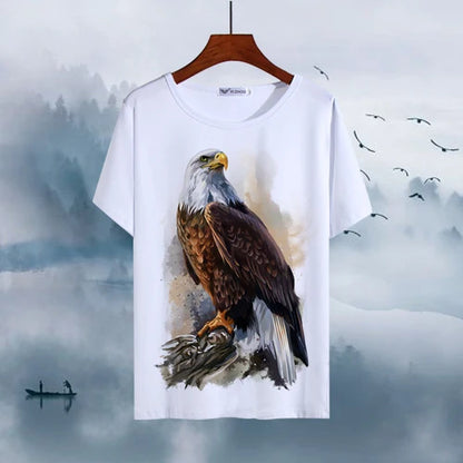 Chinese Animal Zodiac Signs 3D Printed Ink Painting T-shirt Twelve Constellations Dragon Tiger Wash Painting Tops for Adult