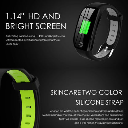 F21 Smart Bracelet GPS Distance Fitness Activity Tracker IP68 Waterproof Blood Pressure Watch Sleep Monitor Smart Band Wristband