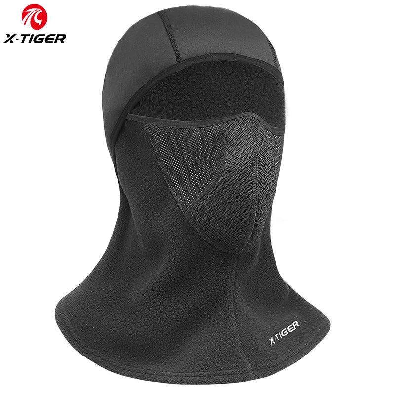 X-TIGER Winter Cycling Cap Fleece Thermal Full Face Cover Windproof Anti-Dust Cycling Mask Balaclava Skiing Skating Hat