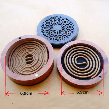 High Quality Natural Blackwood and Rosewood Incense Burner for Oud Coil Incense Incenso Censer Home Decor