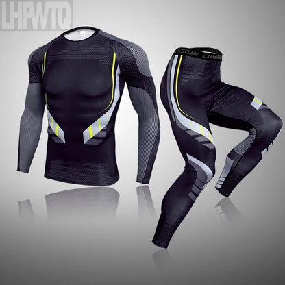 Brand New Winter Thermal Underwear Sets Men Long Johns Thermal Thermo Clothes  Men's clothing compression men t-shirt leggings