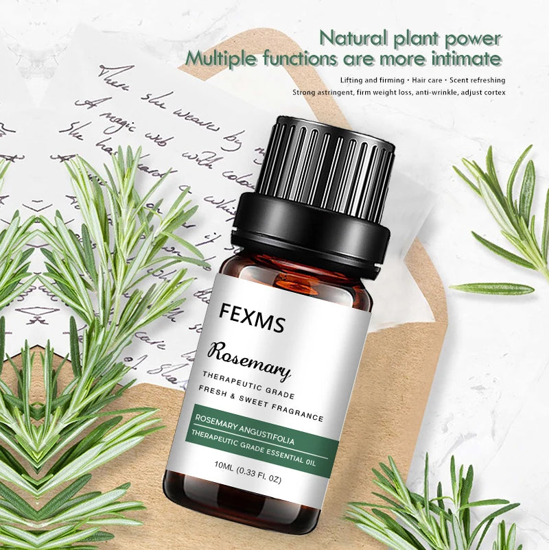 Rosemary Essential Oil (100% Pure Natural ) Therapeutic Grade - Perfect for Aromatherapy, Relaxation, Skin Therapy & More!
