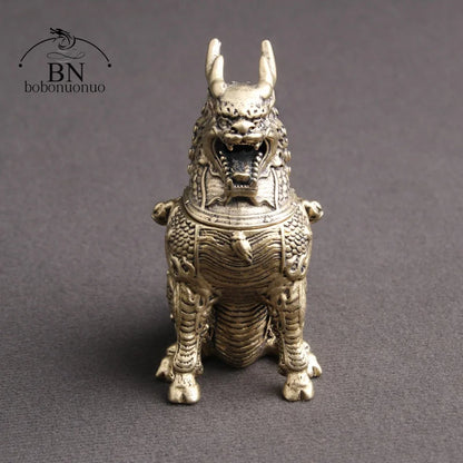 Incense Burner Bronze Antique Mythical Beast Creative Home Decor Dragon Incense Holder Censer Office Desk Ornaments Decorations