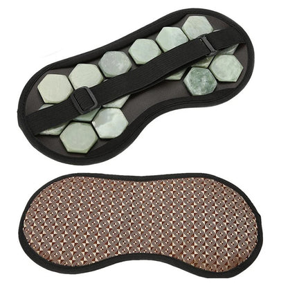Electric Eye Mask Tourmaline Eye Care Massager Jade Stone Massage Heat Therapy Germanium Infrared Relaxation Health Instrument