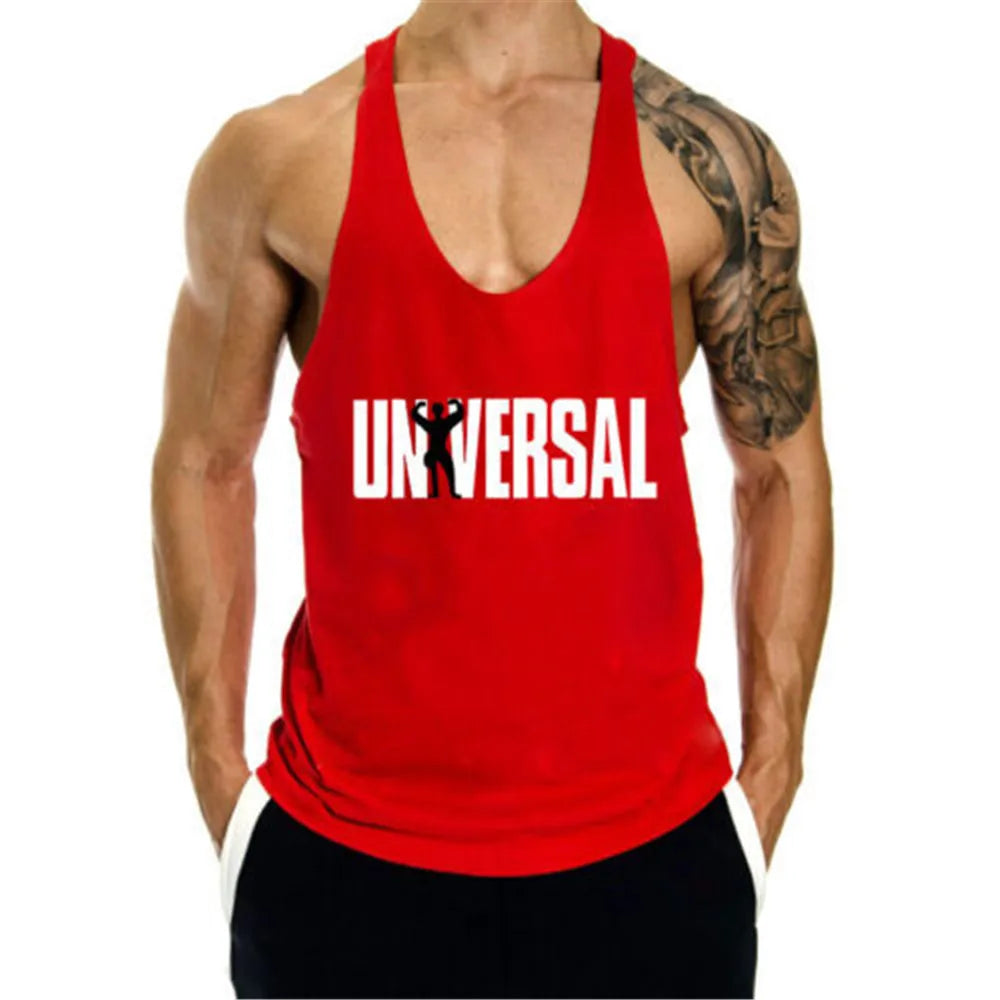 Bodybuilding Man Tank Top Casual Letter Print Gym Men Vest Crop Debardeur Homme Fitness Cloth Undershirt Singlet Sweat for Male