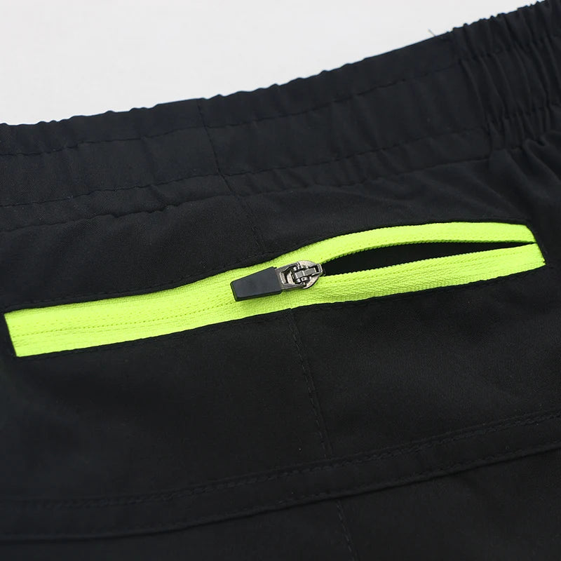 ARSUXEO Men's Cycling Shorts Quick Drying Sweatpants With Pocket Loose Fitness Sports Shorts Breathable Mountain Bike Shorts