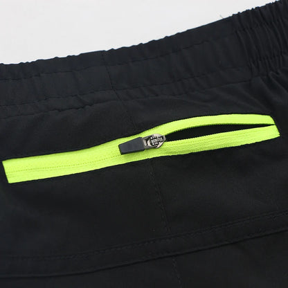 ARSUXEO Men's Cycling Shorts Quick Drying Sweatpants With Pocket Loose Fitness Sports Shorts Breathable Mountain Bike Shorts