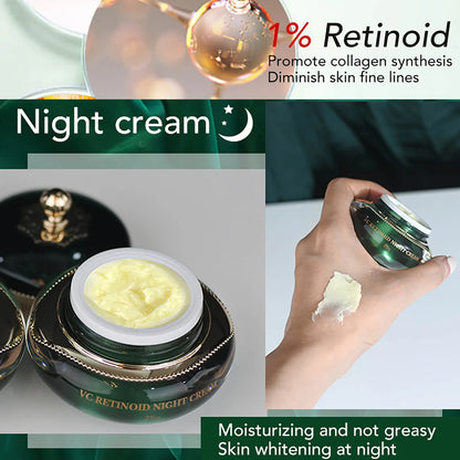 AILKE Retinol Brightening, Anti Wrinkles Cream, For Black, Dark, Brown, Caramel Skin, Lighten Skin Tone, Whitening Face Care Set