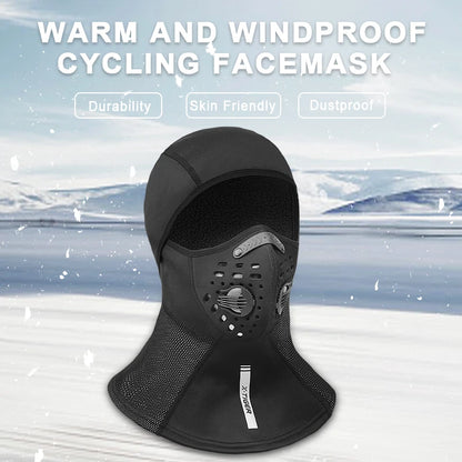 X-TIGER Winter Cycling Cap Fleece Thermal Full Face Cover Windproof Anti-Dust Cycling Mask Balaclava Skiing Skating Hat