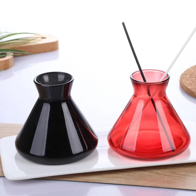1pcs 200ml Fragrance Diffuser Bottle Party Gifts Glass Container Reed Diffuser Essential Oil Bottle Oil Diffusers Incense Sticks