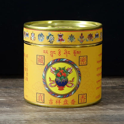 Handmade Tibetan Sandalwood Coil Incense - Natural Rare Wood Aroma for Home Meditation, Yoga, Relaxation - Long Lasting 4H Burn