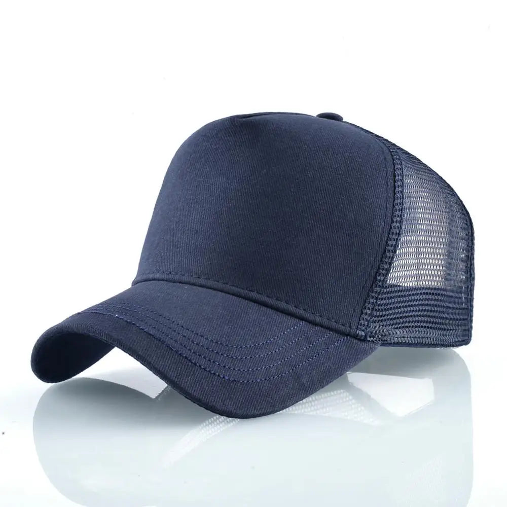 Men's Baseball Cap Fashion Snapback Hat With Dragon Patch Casual Cotton Dad Hats Breathable Mesh Trucker Caps Men Hip Hop Bones