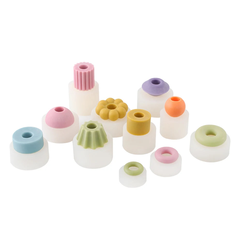 Boowan Nicole Modular Silicone Candle Mold Handmade Stackable Aromatherapy Candle Mould Home Decoration Tools
