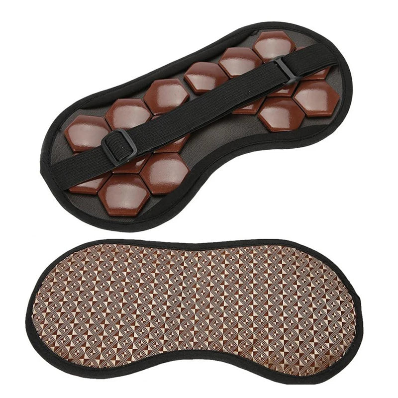 Electric Eye Mask Tourmaline Eye Care Massager Jade Stone Massage Heat Therapy Germanium Infrared Relaxation Health Instrument