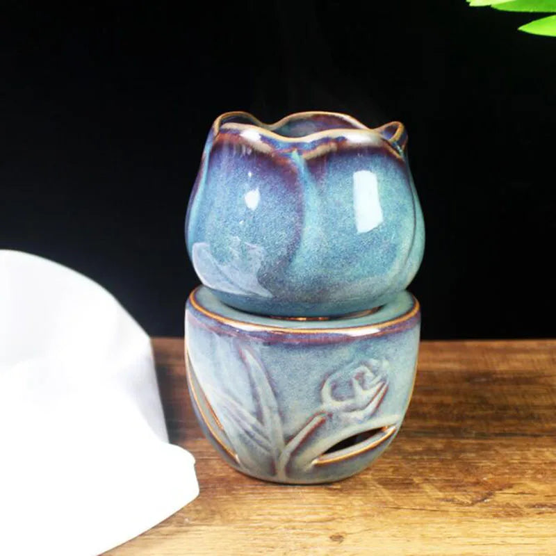 Large Capacity Splited Aroma Burner Candle Aromatherapy Lamp Essential Oil Burner Exquisite Gift Living Room Home Decor
