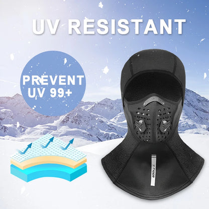 X-TIGER Winter Cycling Cap Fleece Thermal Full Face Cover Windproof Anti-Dust Cycling Mask Balaclava Skiing Skating Hat