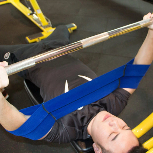 Gym Weightlifting Resistance Band Bench Press Sling Elbow Fitness Elastic Bandage Elbow Sleeves Slingshot Support