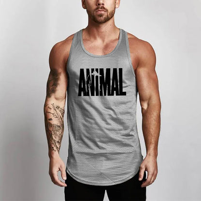 Summer Brand Fitness Tank Top Men Bodybuilding 2023 Gyms Clothing Fitness Men Shirt slim fit Vests Mesh Singlets Muscle Tops