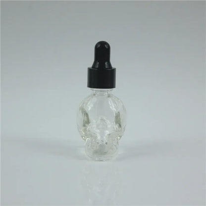 20pcs 8ML Skull-Shaped Glass Dropper Bottles for Essential Oils Aromatherapy Lab - Glass Eye Dropper Pipettes