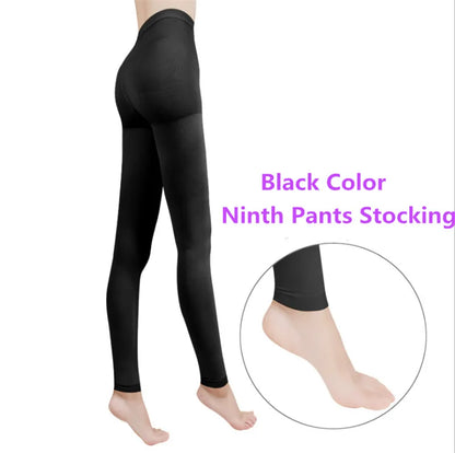 Compression Pantyhose Ninth Pants Stocking 23-32mmHg for Edema, Varicose Veins Medical Slimming Stockings Medical Pantyhose