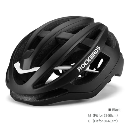 ROCKBROS Bicycle Helmet Breathable Ultralight Integrally-Molded Unisex Shockproof Adjustable Road Bike Helmet Cycling Equipment