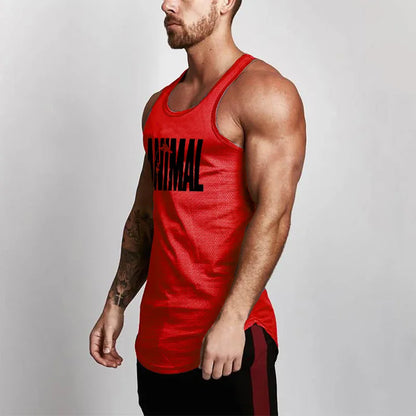 Summer Brand Fitness Tank Top Men Bodybuilding 2023 Gyms Clothing Fitness Men Shirt slim fit Vests Mesh Singlets Muscle Tops