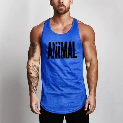 Summer Brand Fitness Tank Top Men Bodybuilding 2023 Gyms Clothing Fitness Men Shirt slim fit Vests Mesh Singlets Muscle Tops