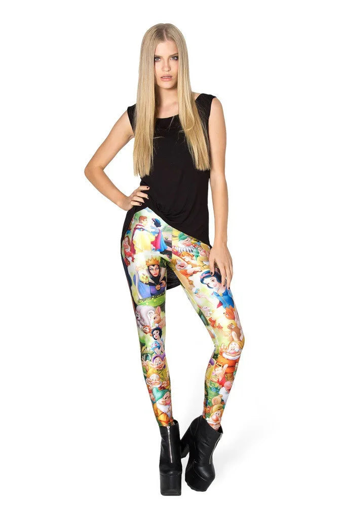 New Princess Cartoon Adult Woman Women Legging Womens Leggings Jeggings Legging Pants 3d Digital Printed Leggings