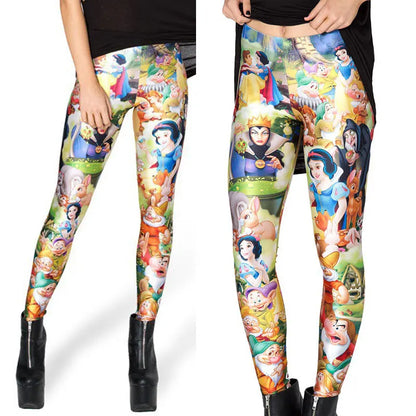 New Princess Cartoon Adult Woman Women Legging Womens Leggings Jeggings Legging Pants 3d Digital Printed Leggings