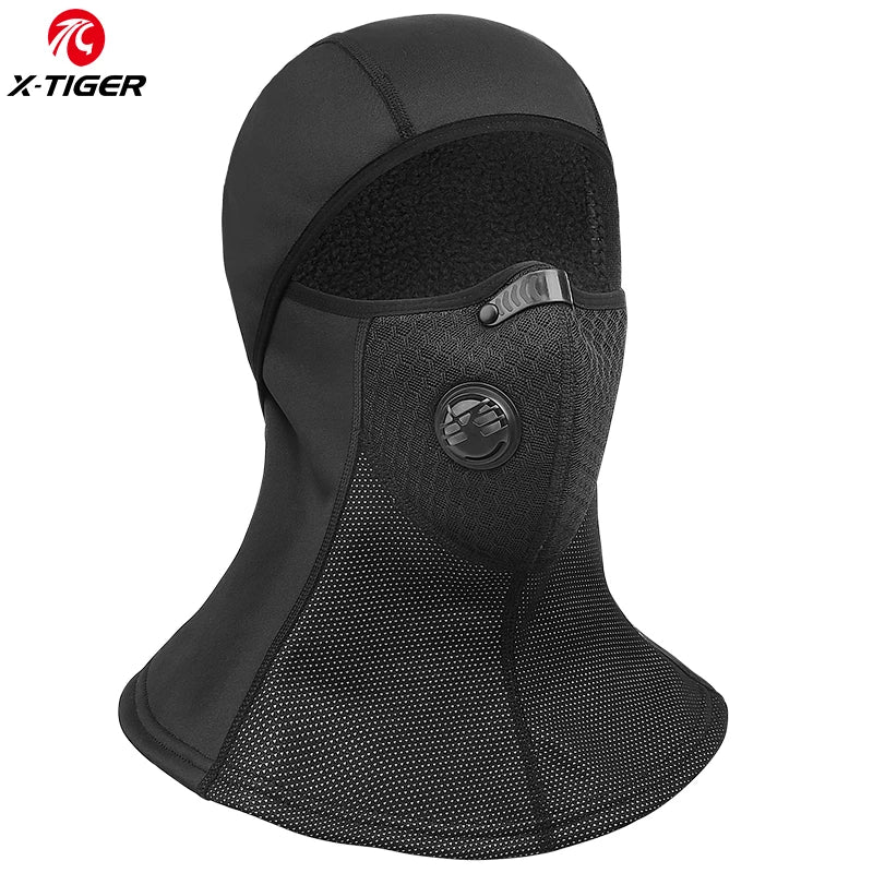 X-TIGER Winter Cycling Cap Fleece Thermal Full Face Cover Windproof Anti-Dust Cycling Mask Balaclava Skiing Skating Hat