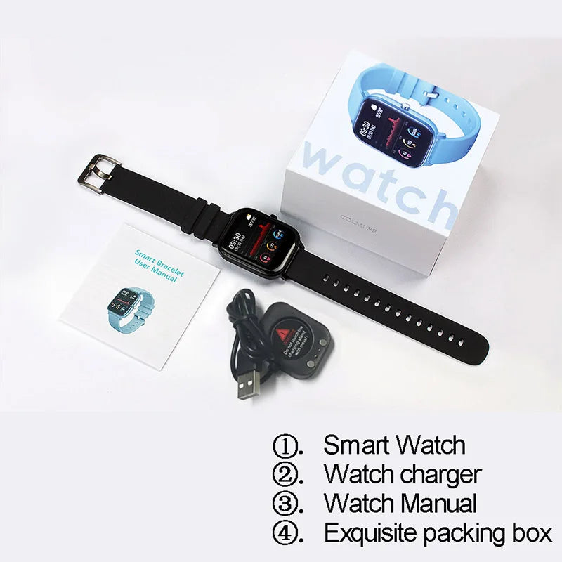 P8 Smart Watch Men Women Heart Rate Blood Pressure Monitor Bluetooth Connect Smartwatch Fitness for Android Sport Watch Smart