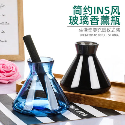 1pcs 200ml Fragrance Diffuser Bottle Party Gifts Glass Container Reed Diffuser Essential Oil Bottle Oil Diffusers Incense Sticks
