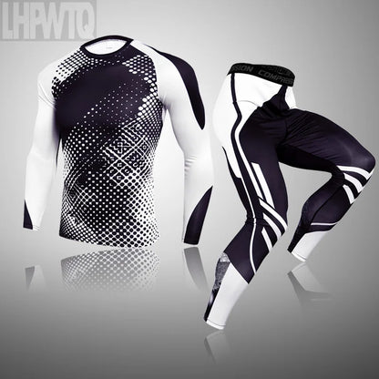 Brand New Winter Thermal Underwear Sets Men Long Johns Thermal Thermo Clothes  Men's clothing compression men t-shirt leggings