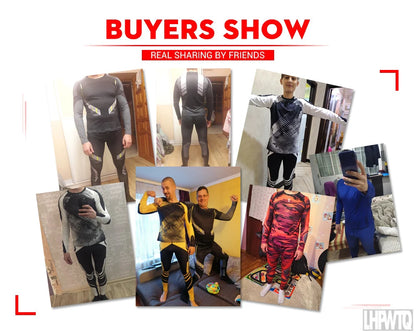Brand New Winter Thermal Underwear Sets Men Long Johns Thermal Thermo Clothes  Men's clothing compression men t-shirt leggings